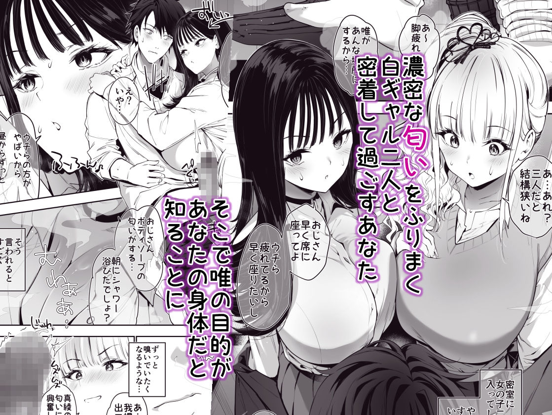 【FANZA同人紹介】 街で出会ったデカ乳白ギャル達には濃密種付けHされたい秘密の理由がある
