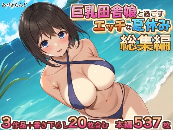 【FANZA同人紹介】 巨乳田舎娘と過ごすエッチな夏休み1・2・3総集編