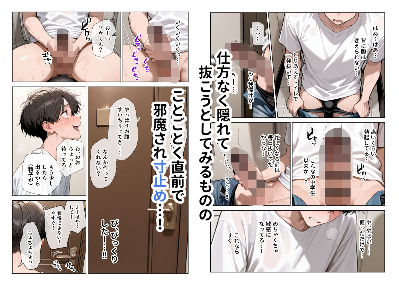 【FANZA同人紹介】 オナ禁チンポを寸止め手コキフェラでパンパンにしたあと高速杭打ち騎乗位で心情代弁しながら搾り取ってくる姪っ子に困り果ててます