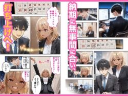 【FANZA同人紹介】 会社の後輩の黒ギャルは●●で発情する変態らしい