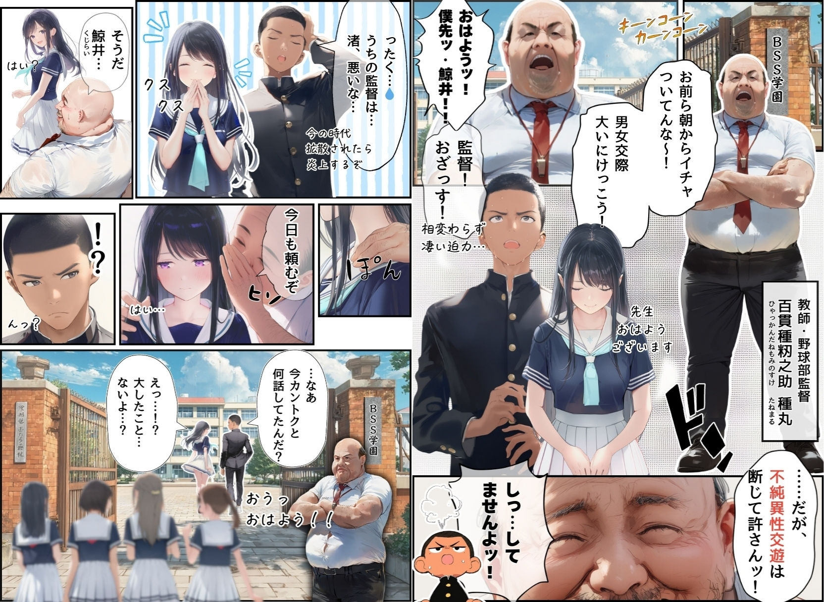 【FANZA同人紹介】 想いを寄せていた幼馴染みが中年メタボ教師（BMI40）と肉体関係だった件