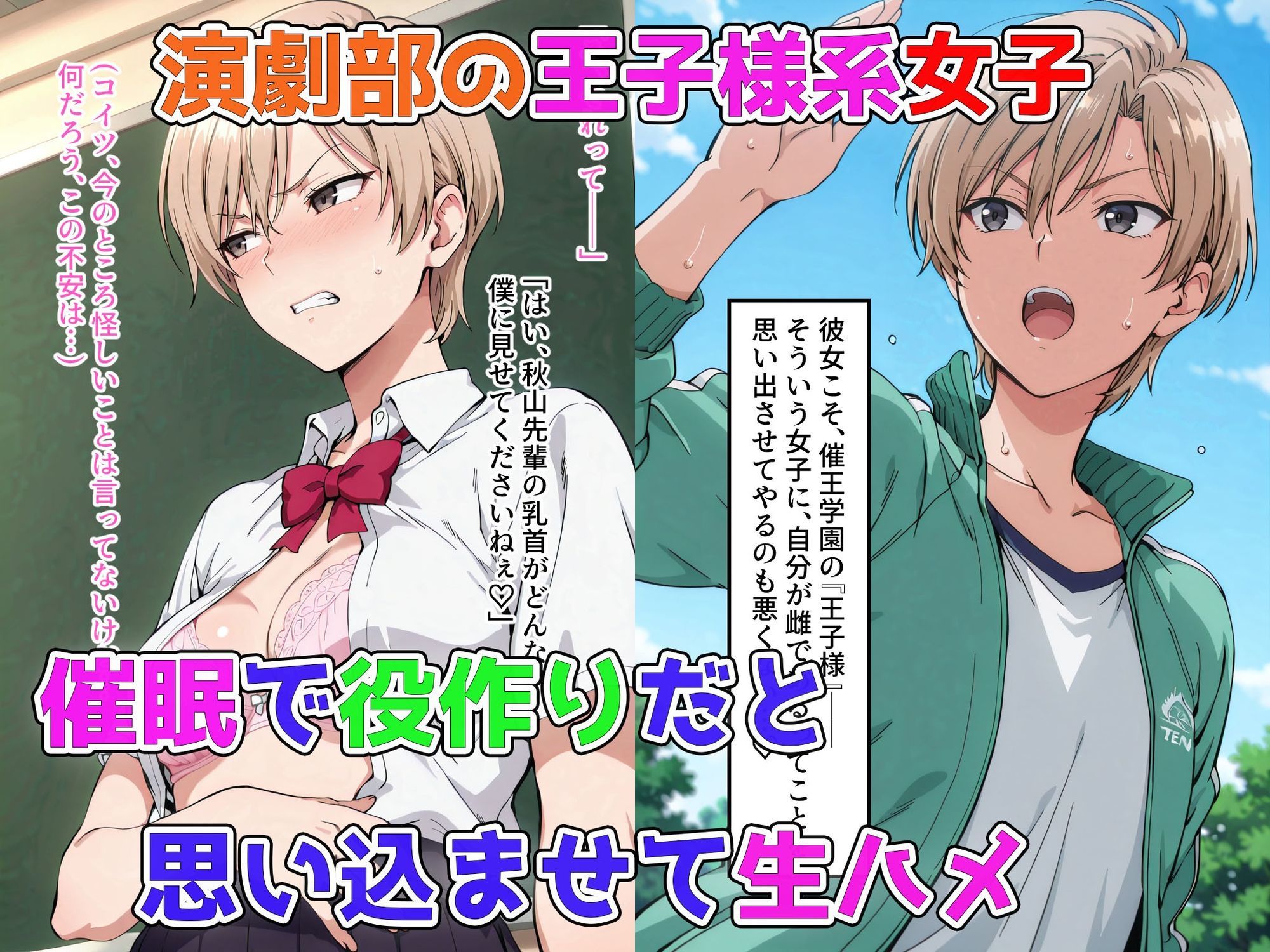 【FANZA同人紹介】 僕の催●ハーレム3 〜文化部美少女の認識いじって強●オナホ化処女種付け！〜