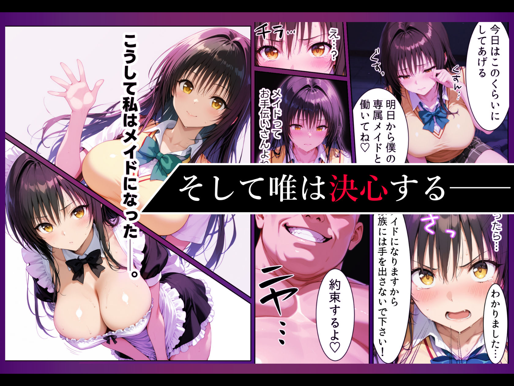 【FANZA同人紹介】 突然メイドにさせられご主人様の調教で完全服従する話