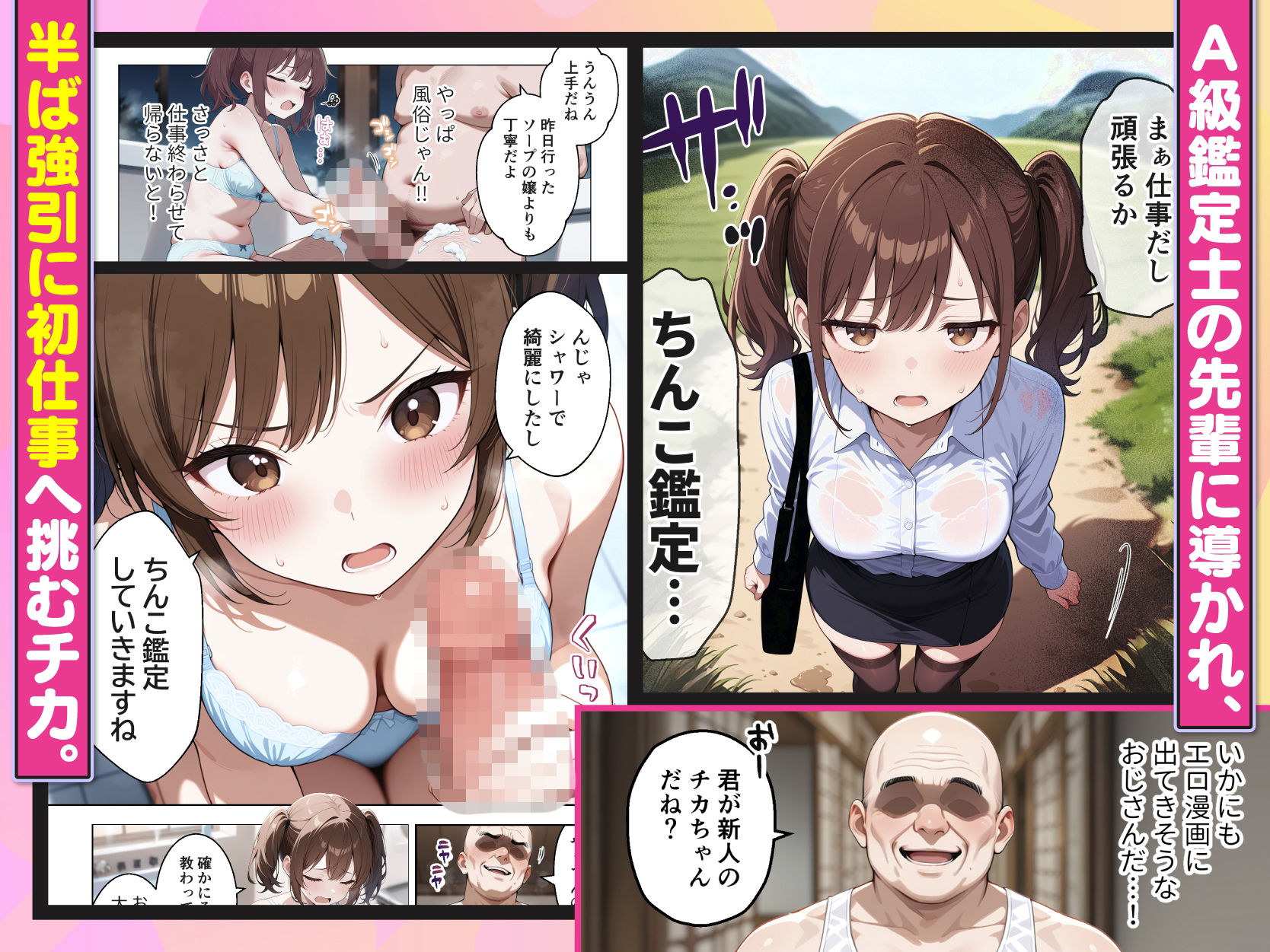 【FANZA同人紹介】 ちんこ鑑定士 〜 崎守チカ（22） の鑑定記録 〜