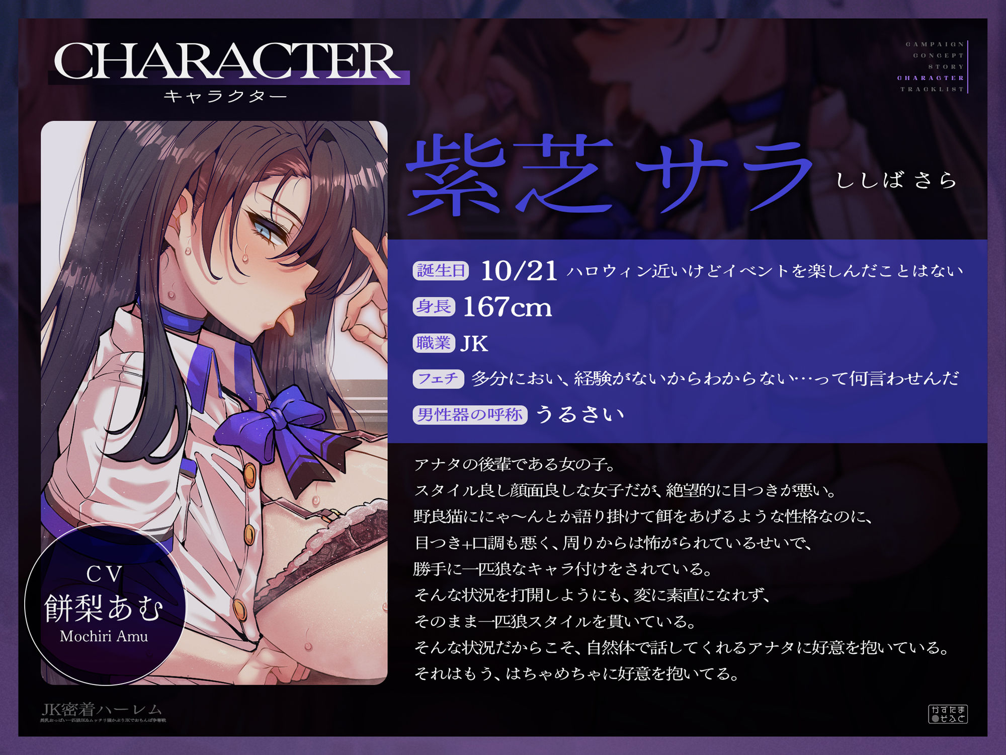 【FANZA同人紹介】 【密着フォーリーサウンド/ドスケベ事後差分イラスト】JK密着ハーレム〜長乳おっぱい一匹狼JK＆ムッチリ猫かぶりJKでおちんぽ争奪戦〜【KU100】