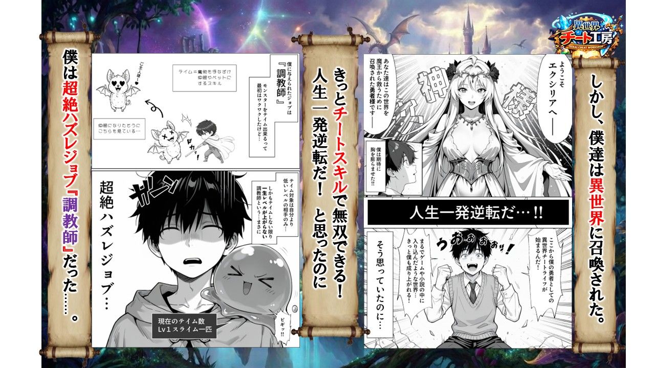 【FANZA同人紹介】 異世界でハズレジョブ『調教師』を与えられた僕は、女王と呼ばれた高慢高飛車お嬢様を可愛い雌豚ペットに完堕ちさせる。