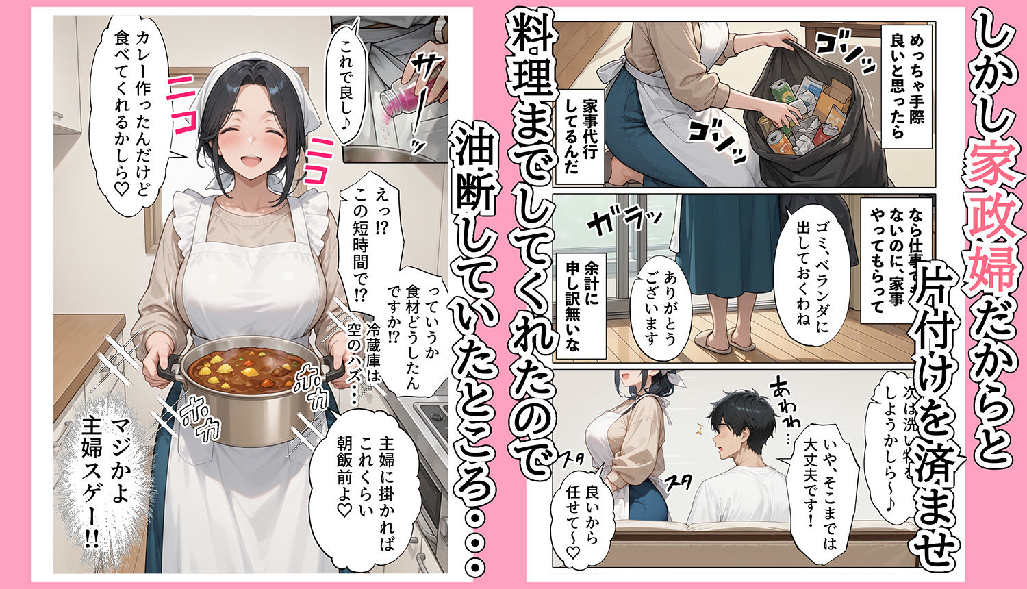 【FANZA同人紹介】 【続編:JKのママ2】ラブドール頼んだら、JKのママが来た