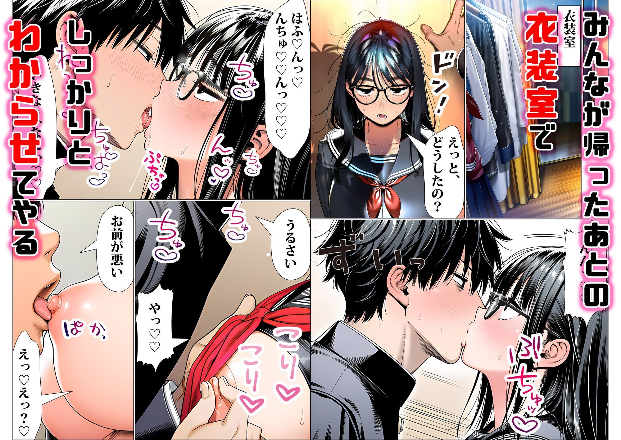 【FANZA同人紹介】 罰ゲームで地味ブスに嘘告白したら、孕ませちゃって結婚することになった2