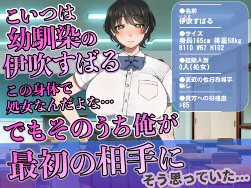 【FANZA同人紹介】 僕が先にステータスを見ていたのに〜チートBSS！他人のエロステータスを見れるようになった僕が爆乳ボーイッシュ幼馴染の『経験人数1人』表示で脳破壊された件〜