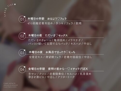 【FANZA同人紹介】 甘々カノジョと超密着とろけあいえっち〜どんなアナタも全肯定ただひたすら甘やかされるいちゃラブ同棲生活〜